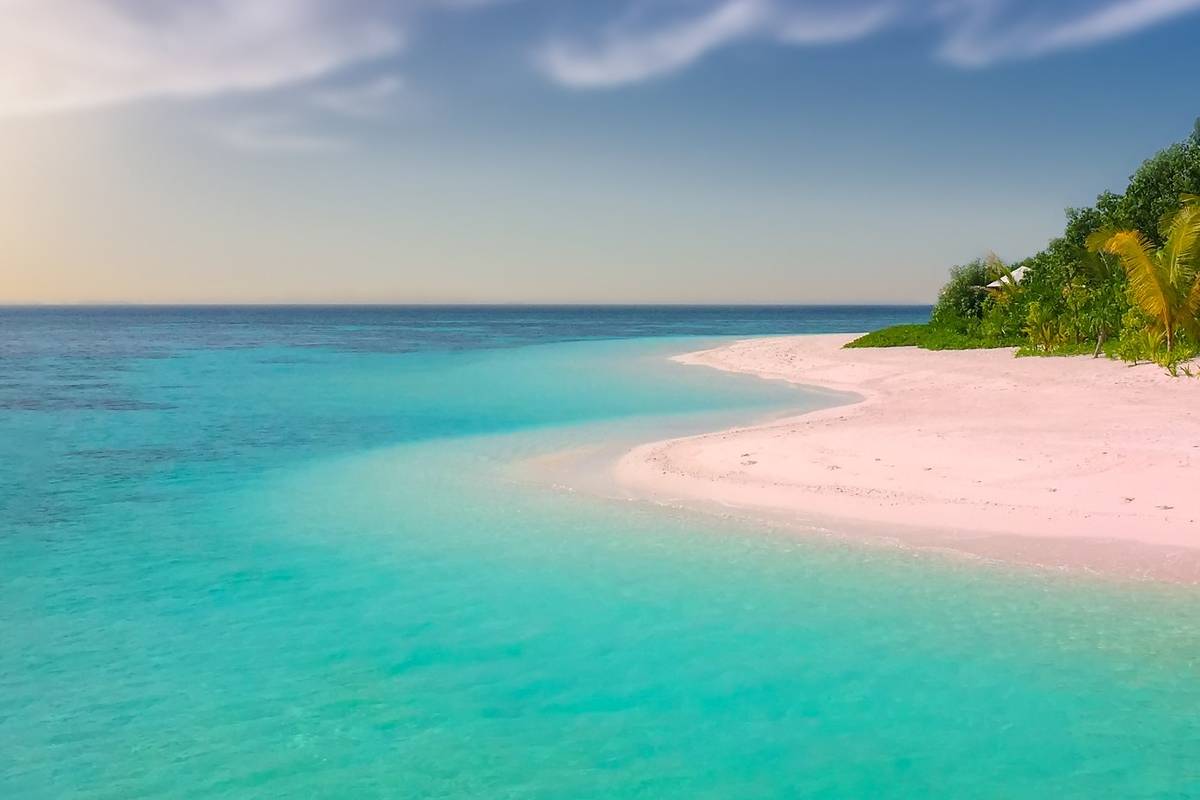 Secret beach island