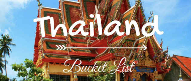 thailand bucket list